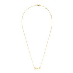 SOLID GOLD SIGNATURE CUSTOM NAME NECKLACE