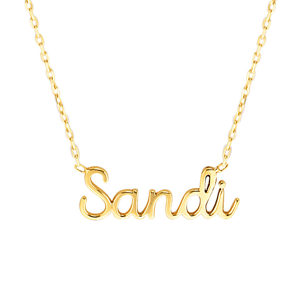 Name in deals necklace gold