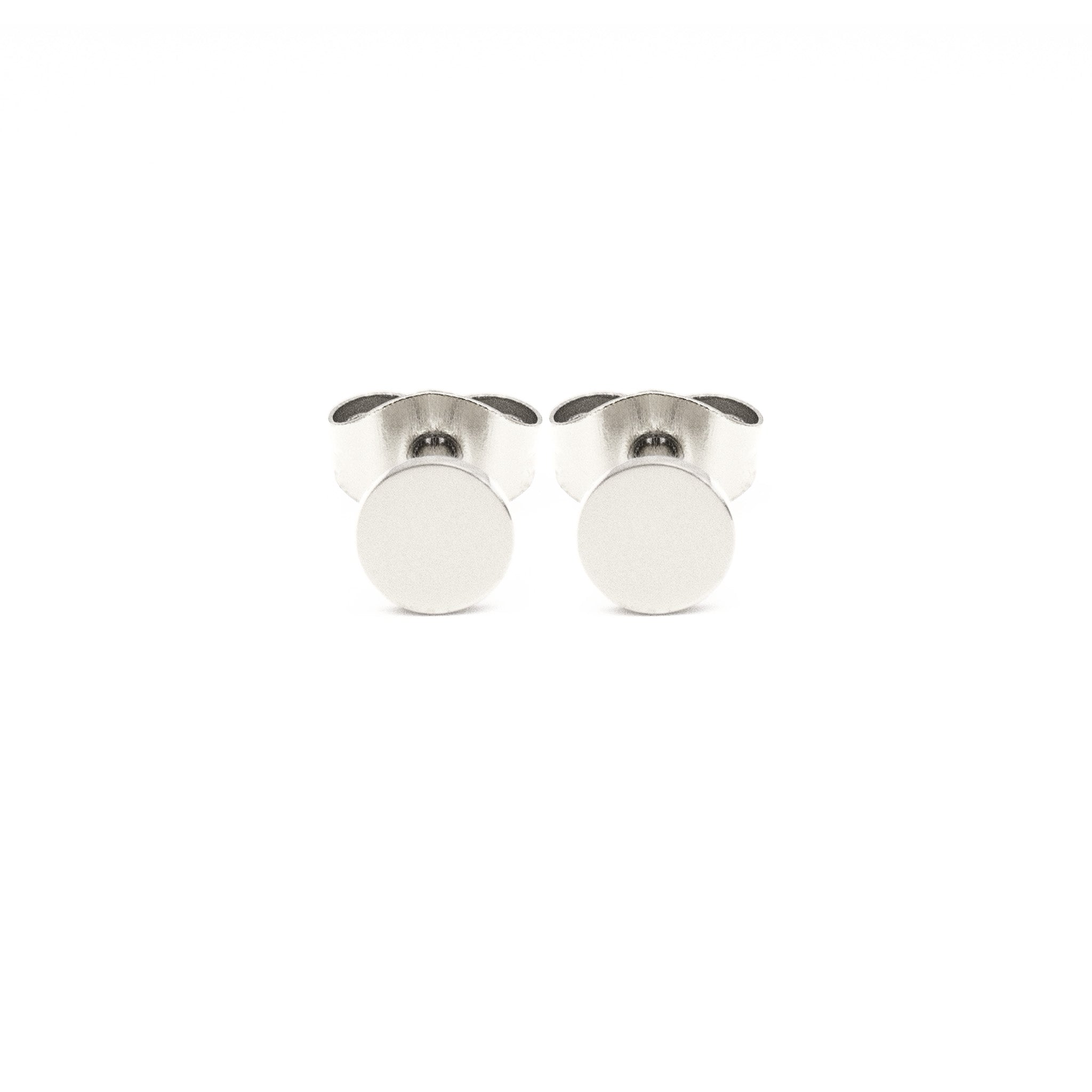 Silver Initial Earrings