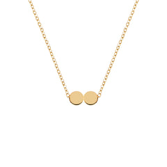 Multiple Initial Necklace Gold
