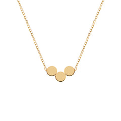 Multiple Initial Necklace gold