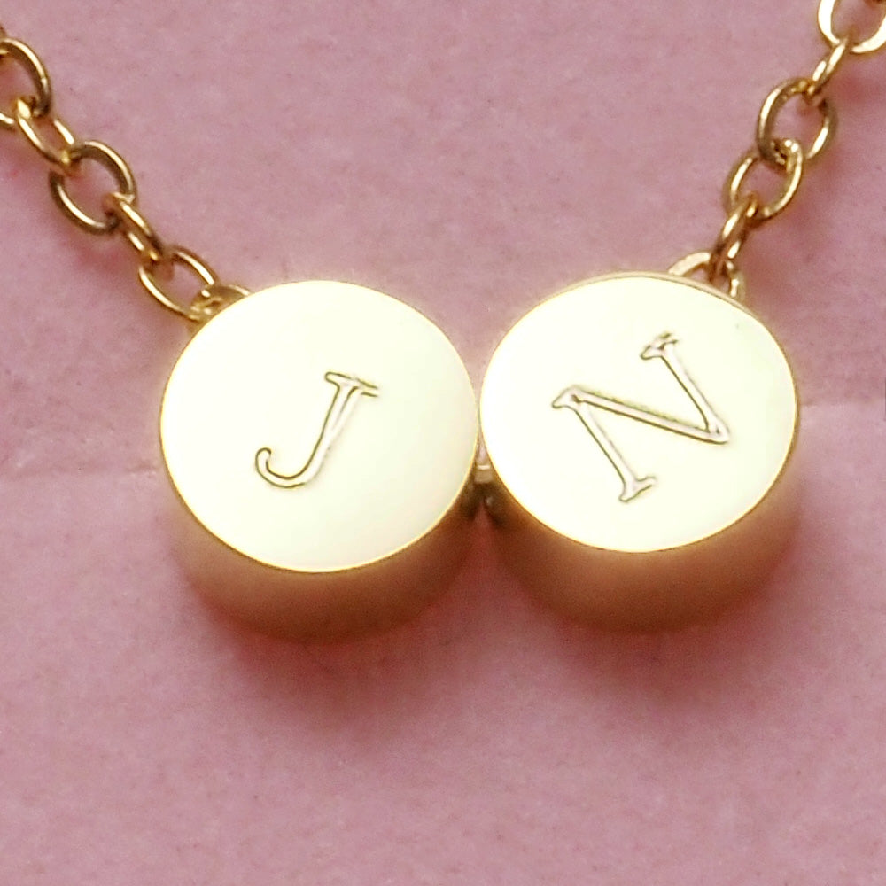 2 hotsell letter necklace