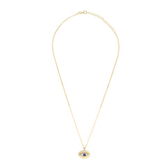 evileye protection necklace in gold, crystal evil eye necklace in gold, sterling silver necklace in 18kt gold plated.