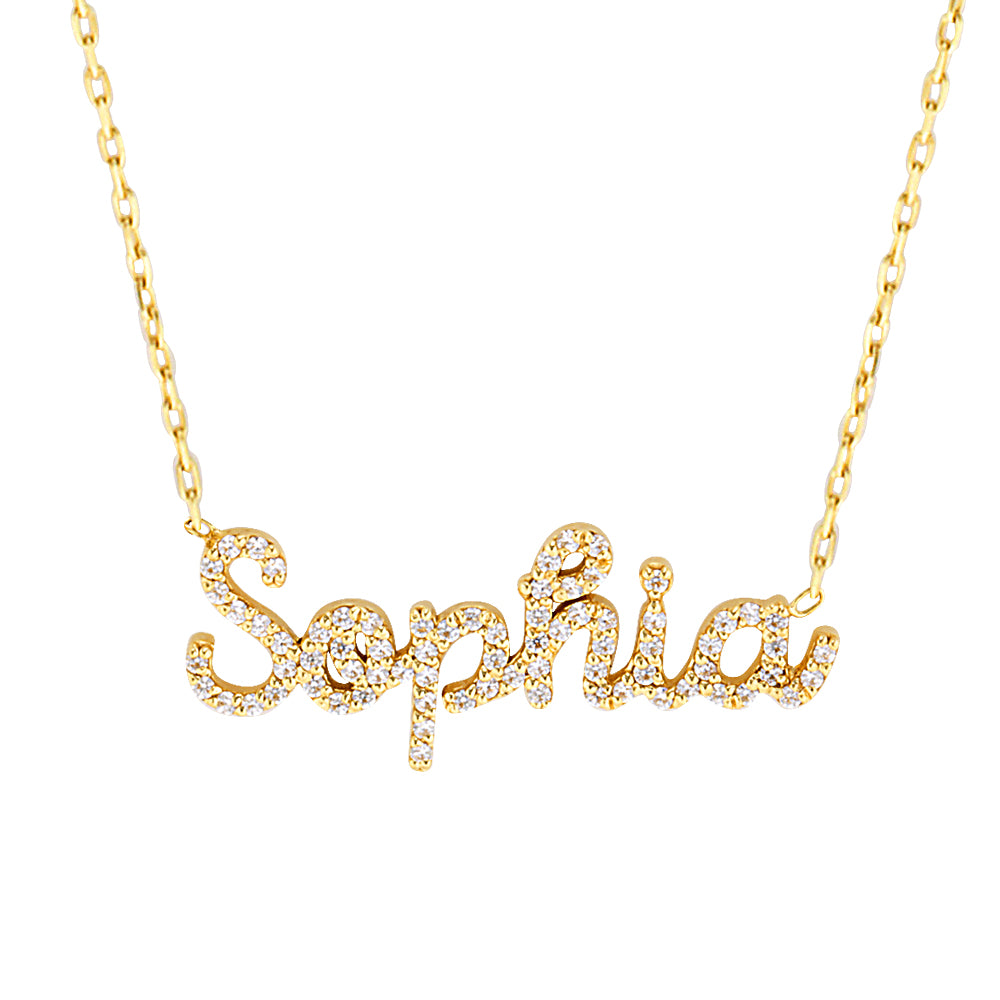 CRYSTAL NAME NECKLACE