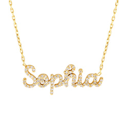 CRYSTAL NAME NECKLACE