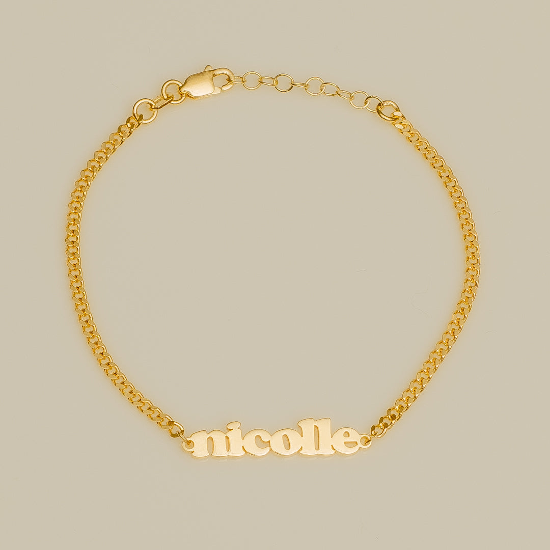 BUBBLE NAME BRACELET