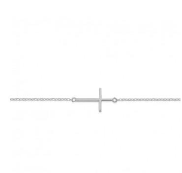 Sterling Silver Cross Bracelet