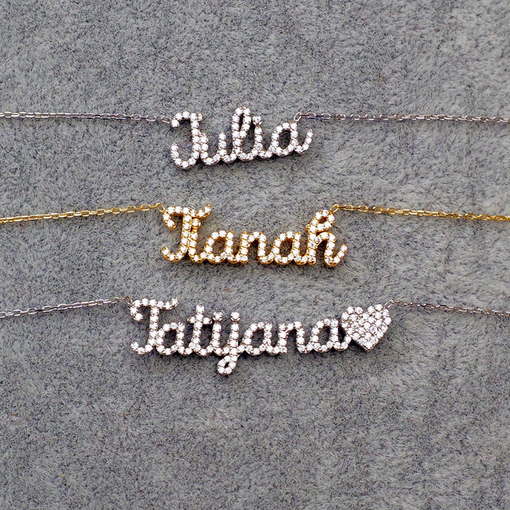 CRYSTAL NAME NECKLACE