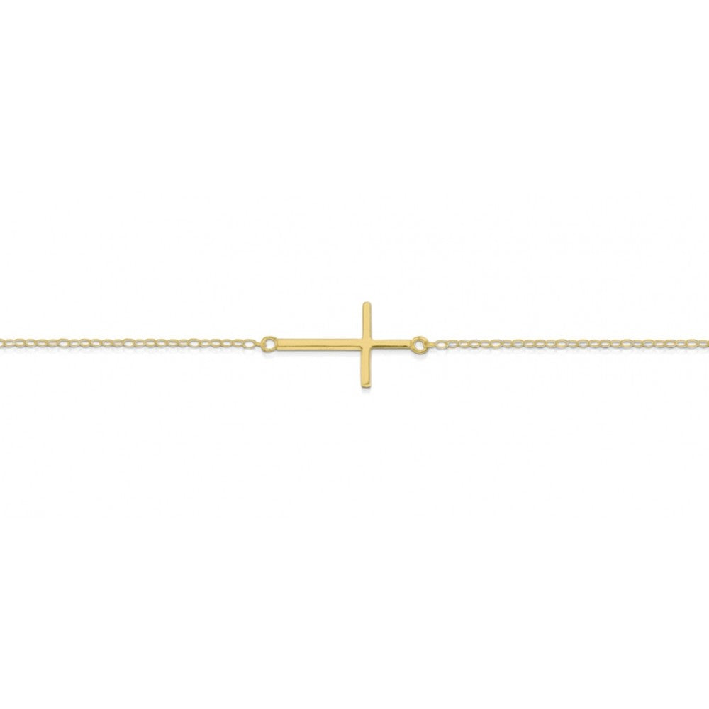 CROSS BRACELET gold- 16.5cm