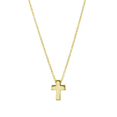 Cross necklace gold