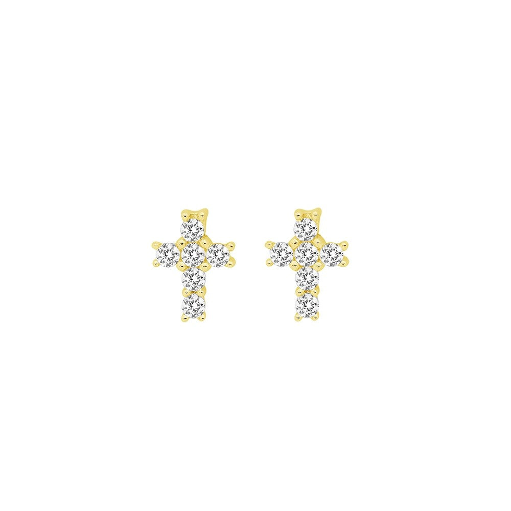 Mini Cross Stud Earrings