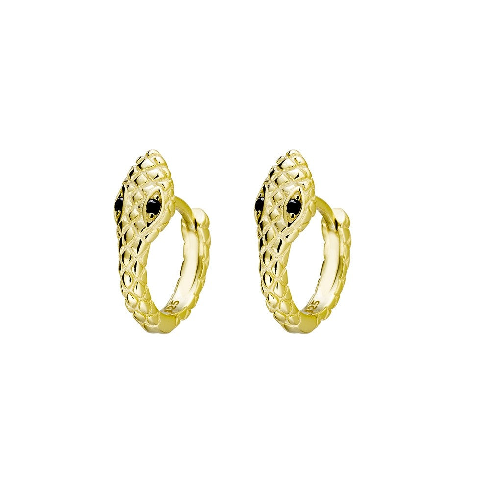 SMALL GOLD SNAKE EARRINGS