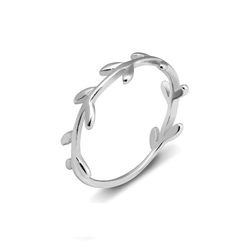 Vine silver ring