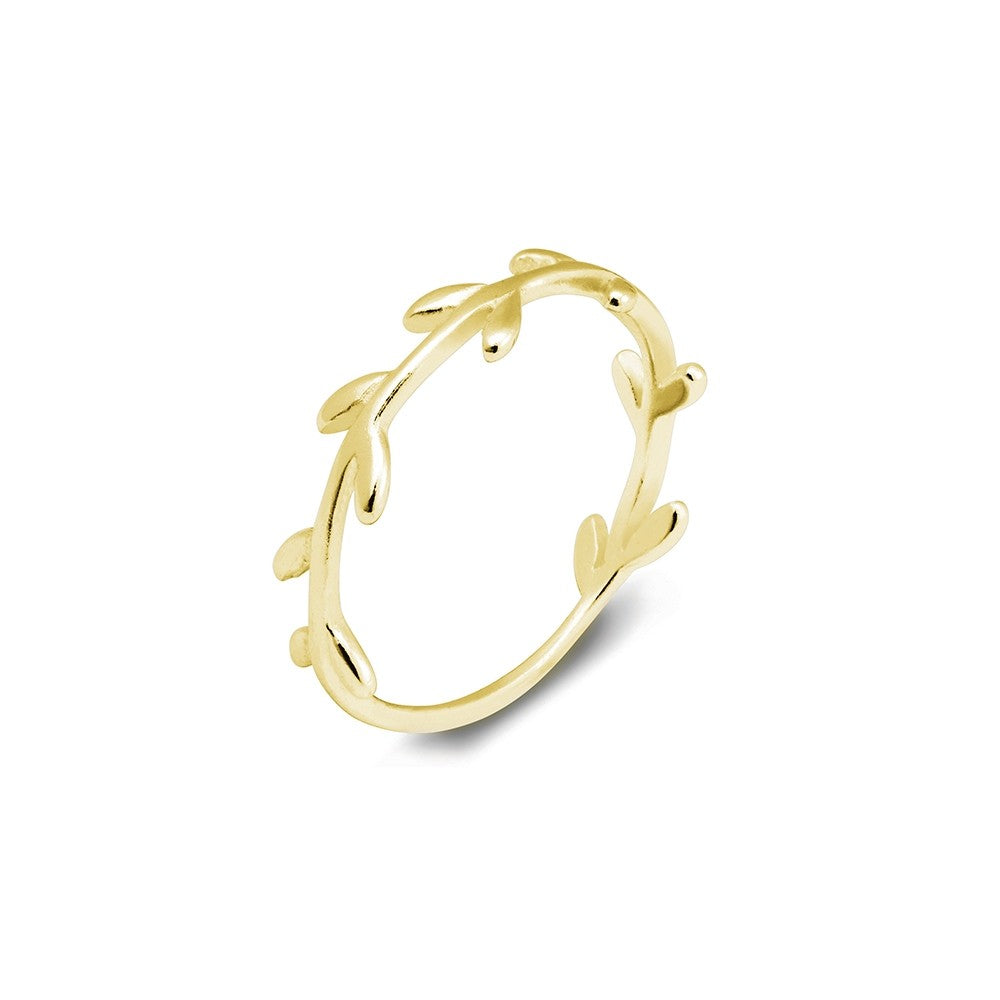 Vine gold ring