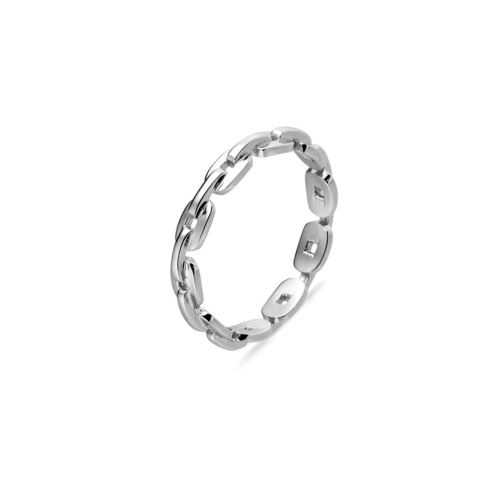 Silver Chain link  ring