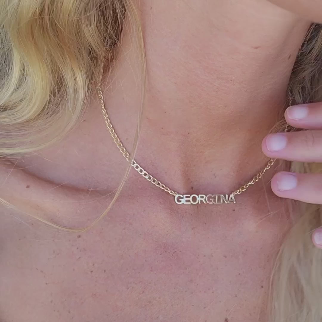 Georgina Name Necklace Video