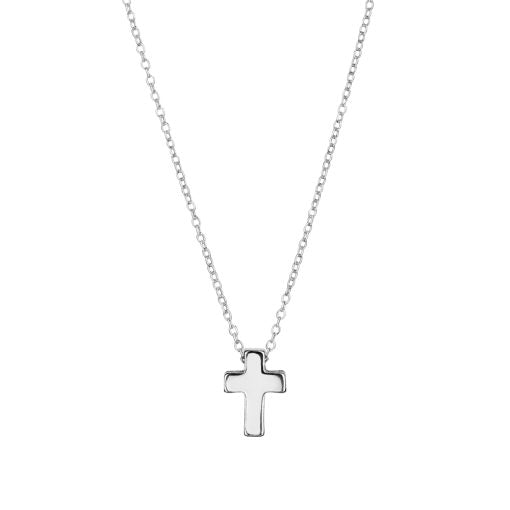 cross necklace cross silver thick cross