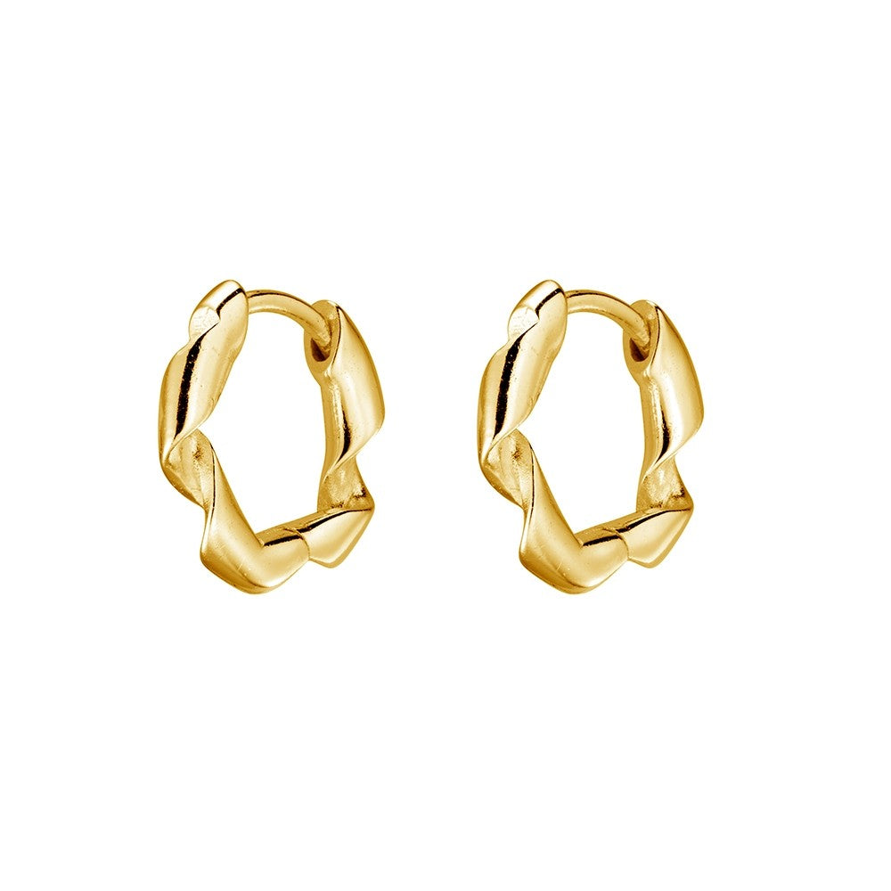 Twisted wrap earrings gold