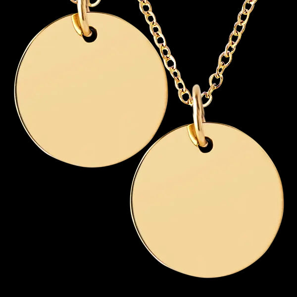 Gold Disc Necklace