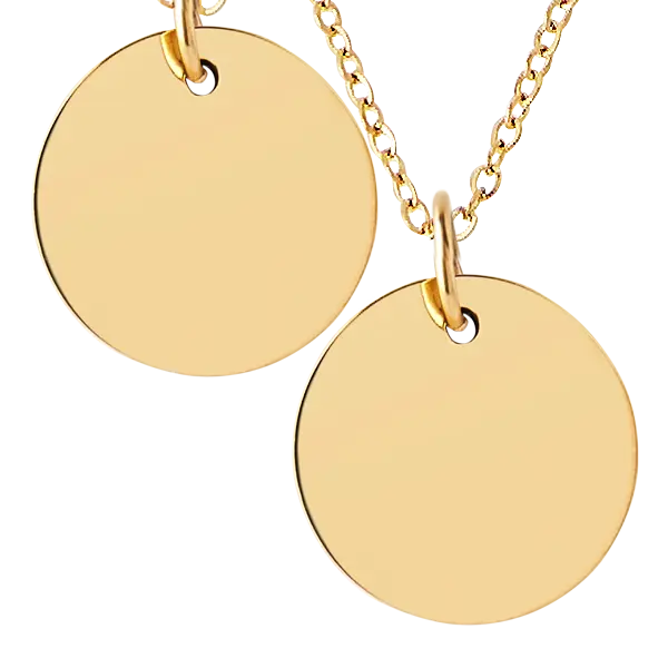 Gold Disc Necklace