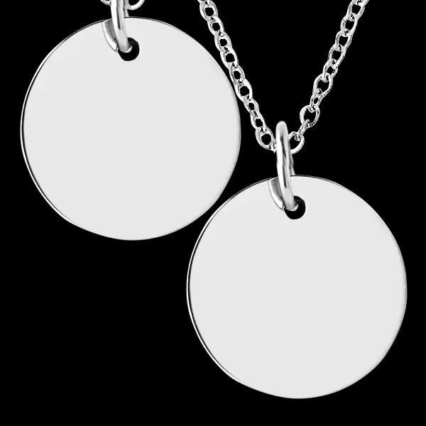 Silver Disc Necklace