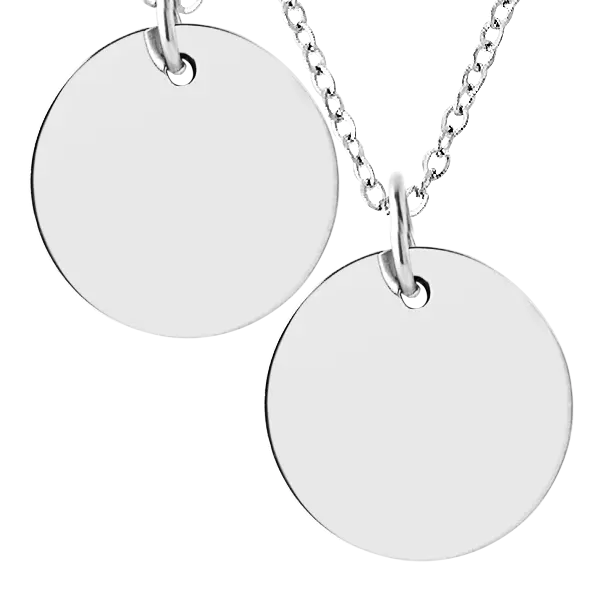 Silver Disc Necklace