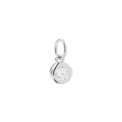 Sterling silver crystal drop pendant