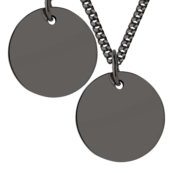 Men's Large Disc Necklace