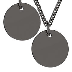 Men's Large Disc Necklace