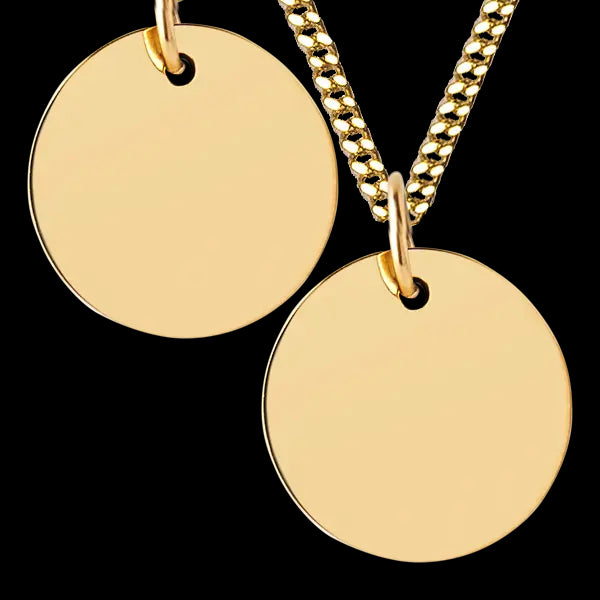 Gold Disc Necklace