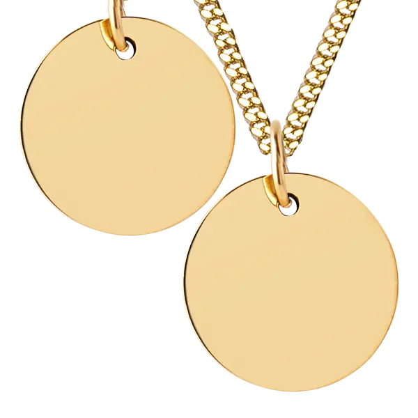 Gold Disc Necklace