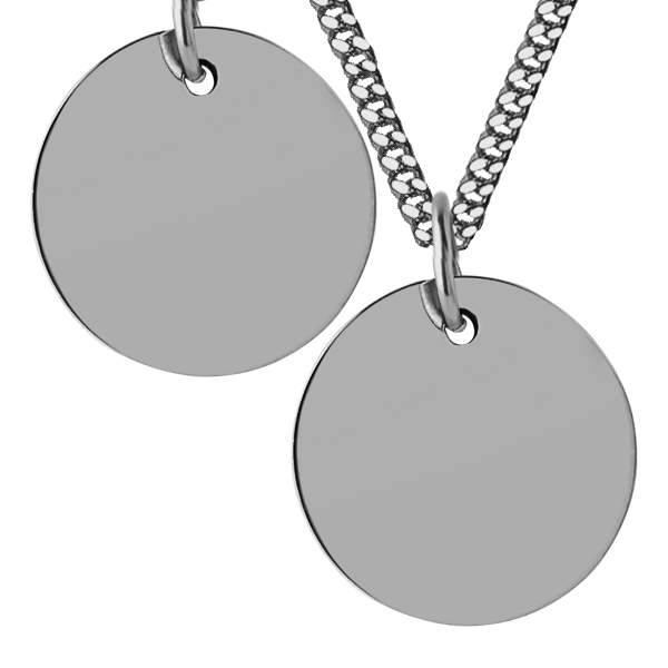 Men's Large Disc Necklace