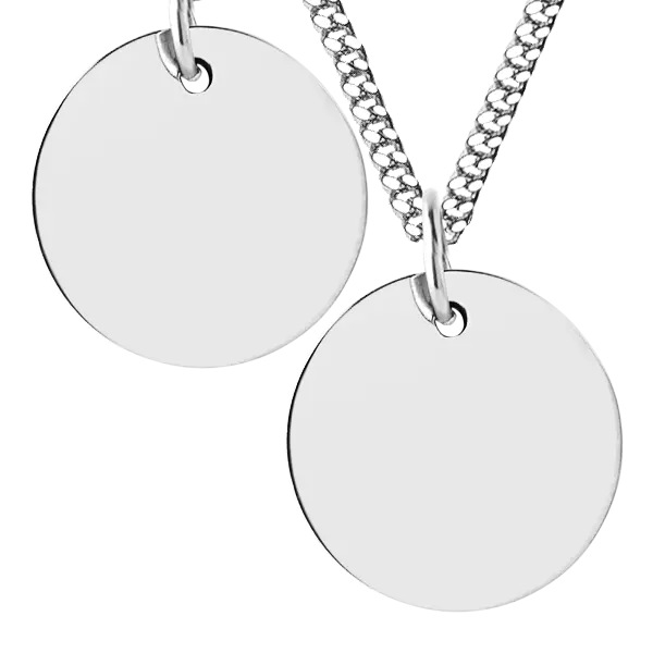 Silver Disc Necklace