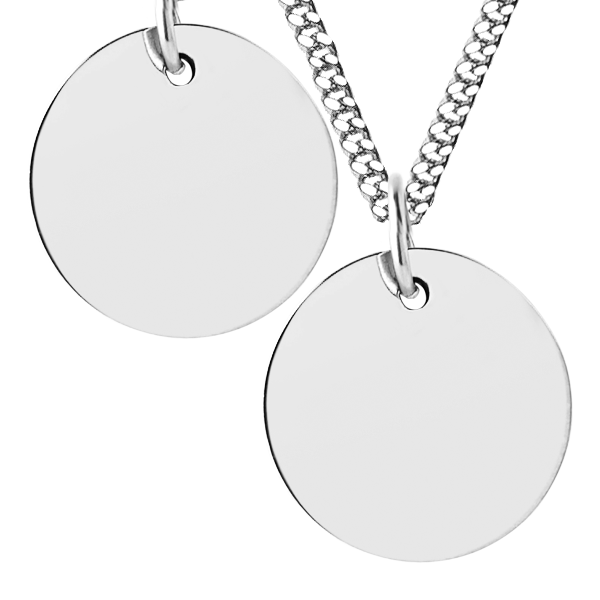 Men's Large Disc Necklace