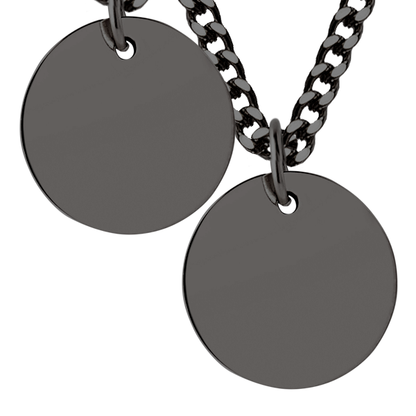 Men's Large Disc Necklace