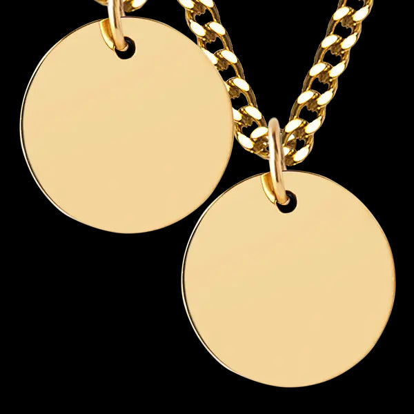 Gold Disc Necklace