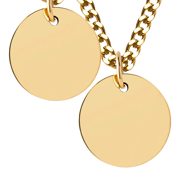 Gold Disc Necklace