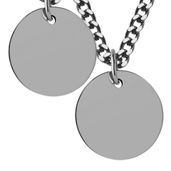 Men's Large Disc Necklace