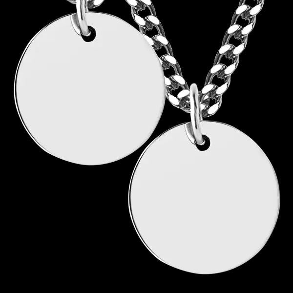 Silver Disc Necklace