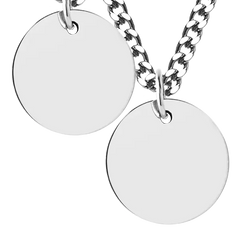 Silver Disc Necklace