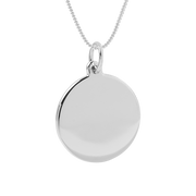 engravable disc necklace