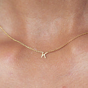 letter necklace in K