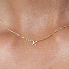 letter necklace in K