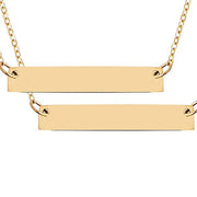 Gold Engraved Necklace