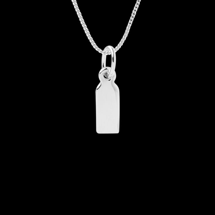 engravable small tag necklace