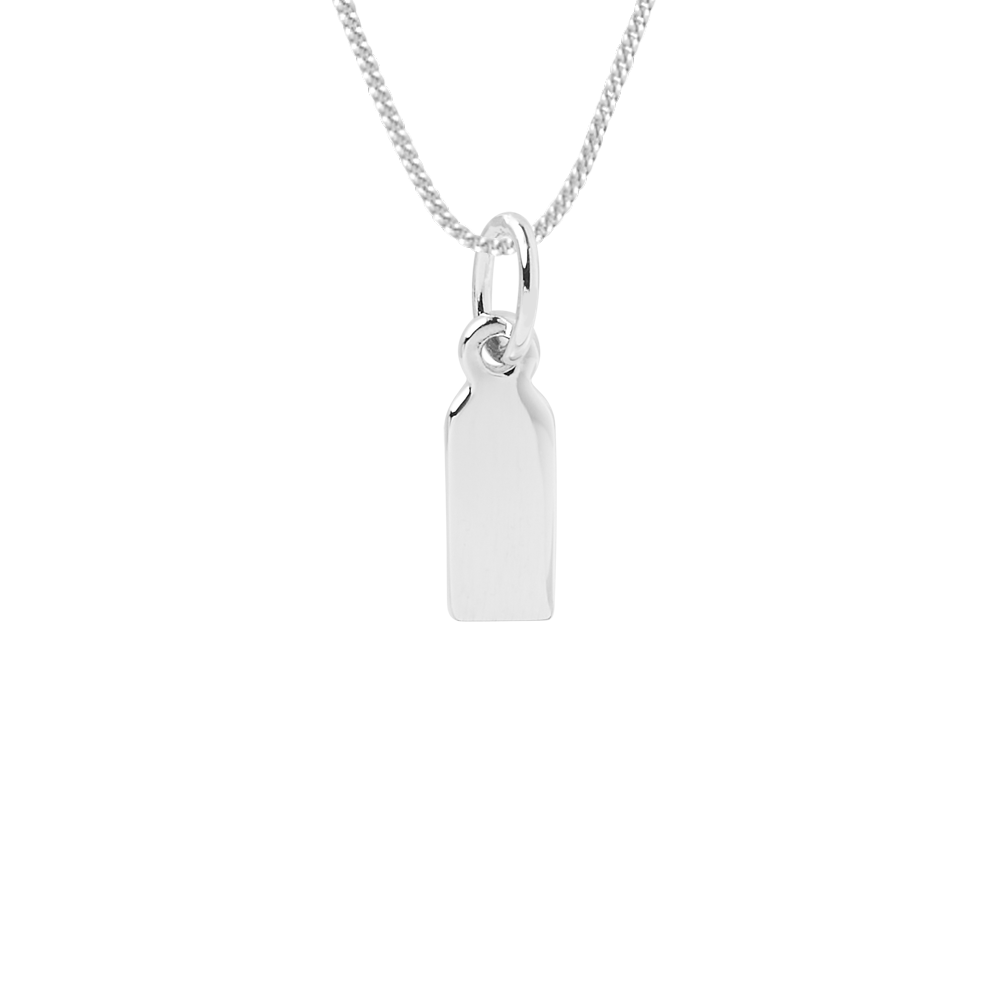 engravable small tag necklace