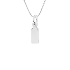 engravable small tag necklace