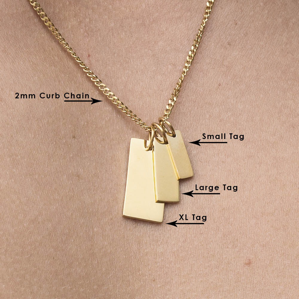 Large Tag Necklace