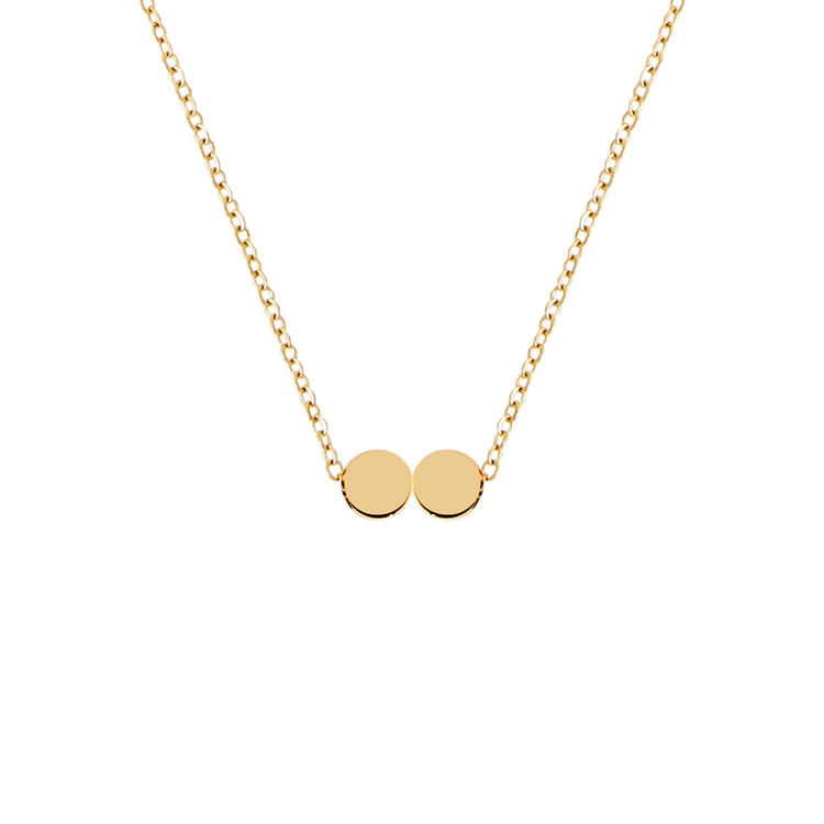 Multiple Initial Necklace Gold
