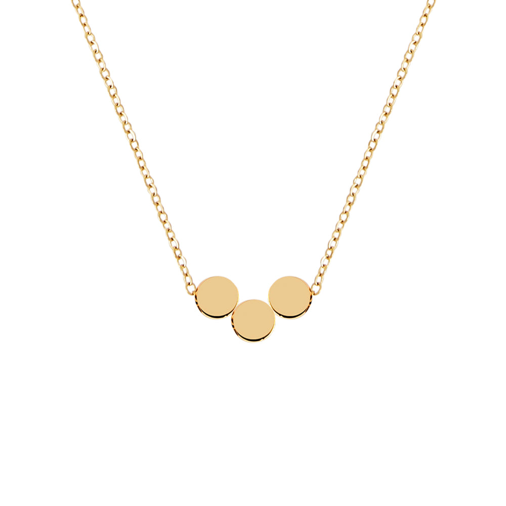 Multiple Initial Necklace gold